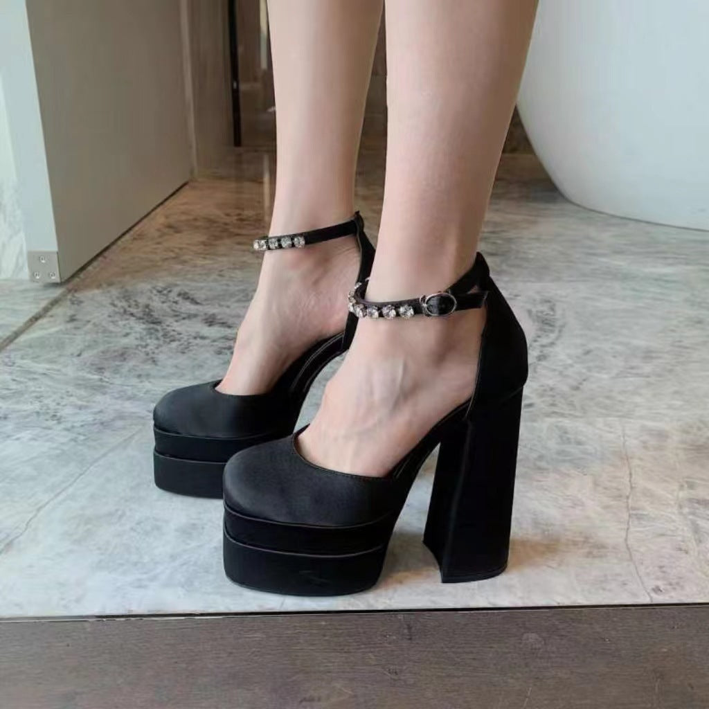 OrthoCare Ultra-High Mary Jane Heeled Shoes For Petite Women