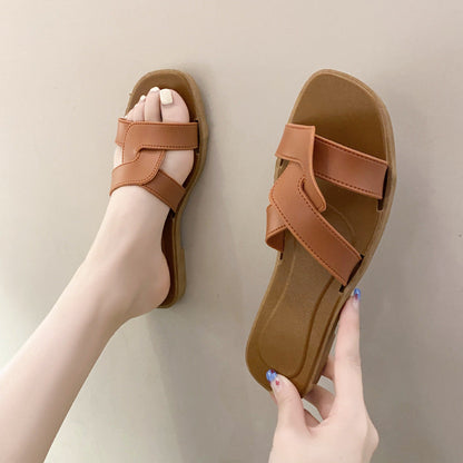 Kassiane | Women’s Orthopedic Cross Strap Comfort Slide Sandals