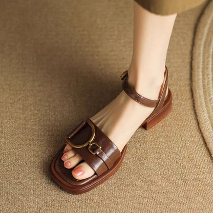 Kyrabelle | Women’s Orthopedic Buckle Strap Flat Sandals