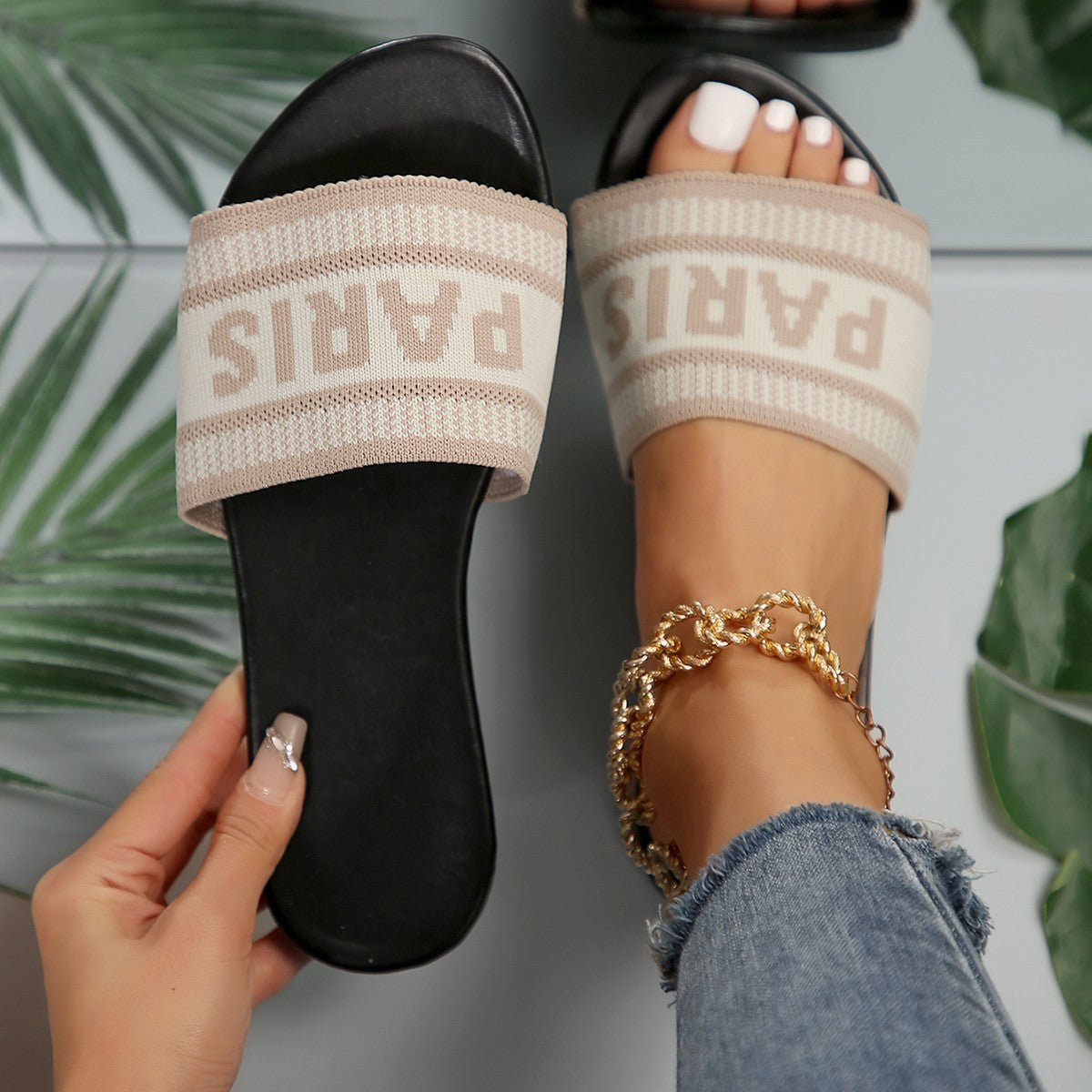 OrthoCare Graphic Comfort Slide Sandals