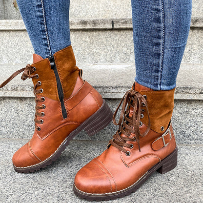 Mabyn | TrailCharm Orthopedic Lace-Up Ankle Boots