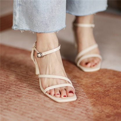 Belinda | Women’s Orthopedic Strappy Kitten Heel Sandals