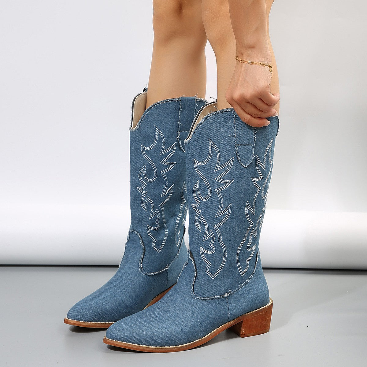 OrthoCare Plus-Size Western Boots - Supportive Fit