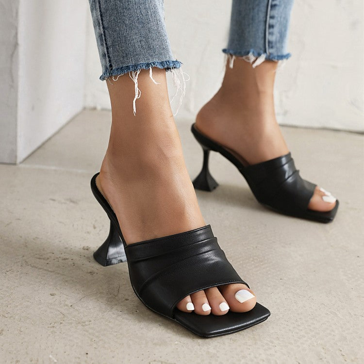 Ainsley | Women’s Orthopedic Square Toe Kitten Heel Mule Sandals