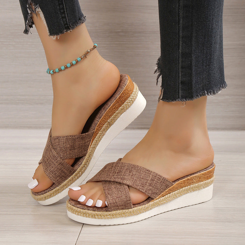 OrthoCare Hemp Wedge Sandals - Summer Uniqueness
