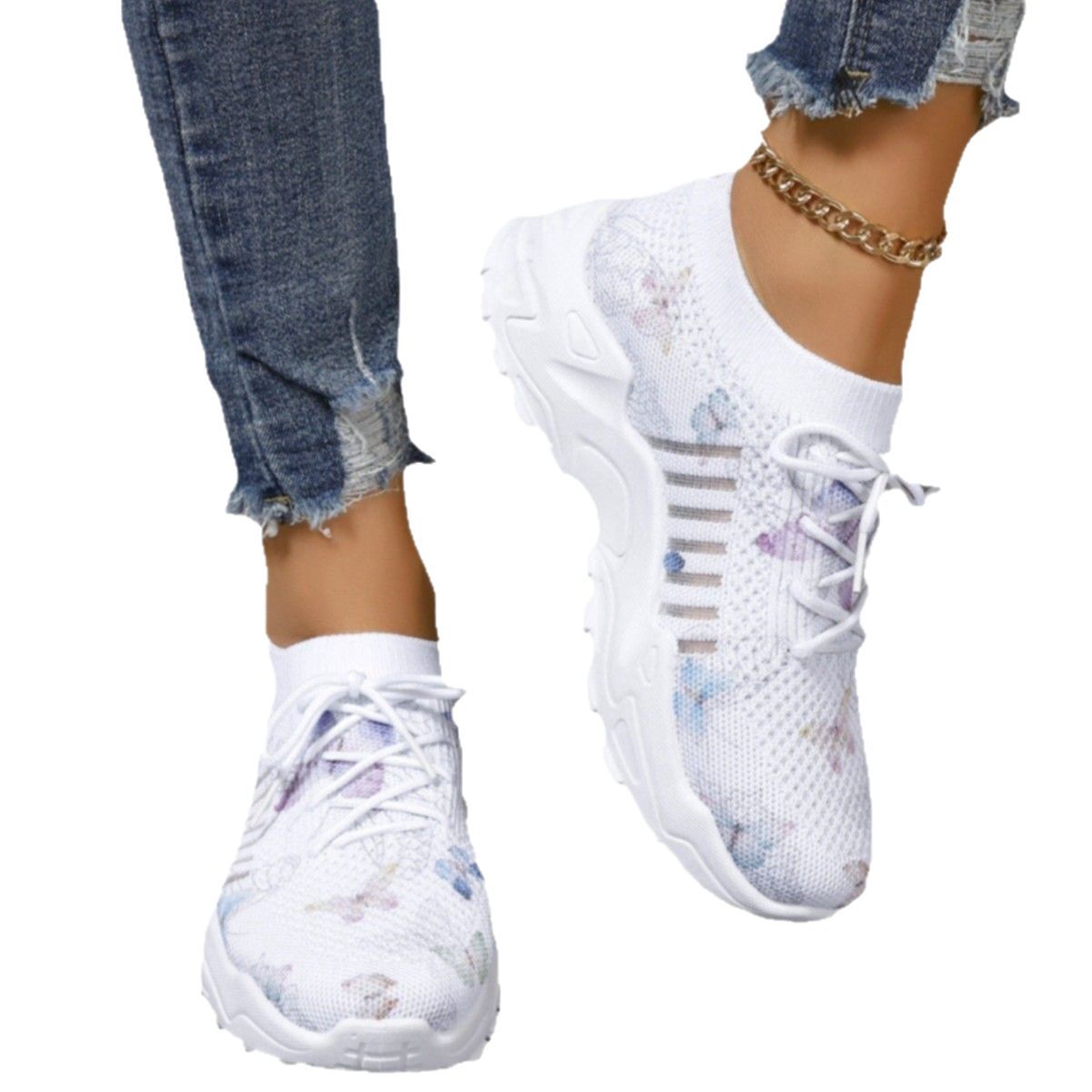 Harlowe | Women’s Orthopedic Floral Chunky Walking Sneakers