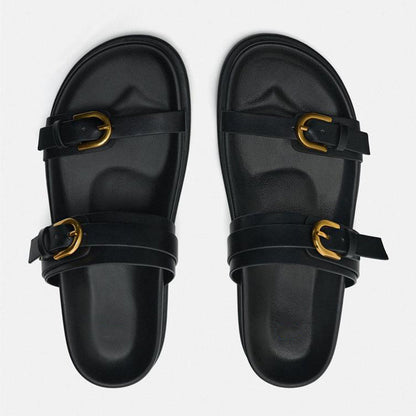 OrthoCare Double-Buckle Comfort Slide Sandals