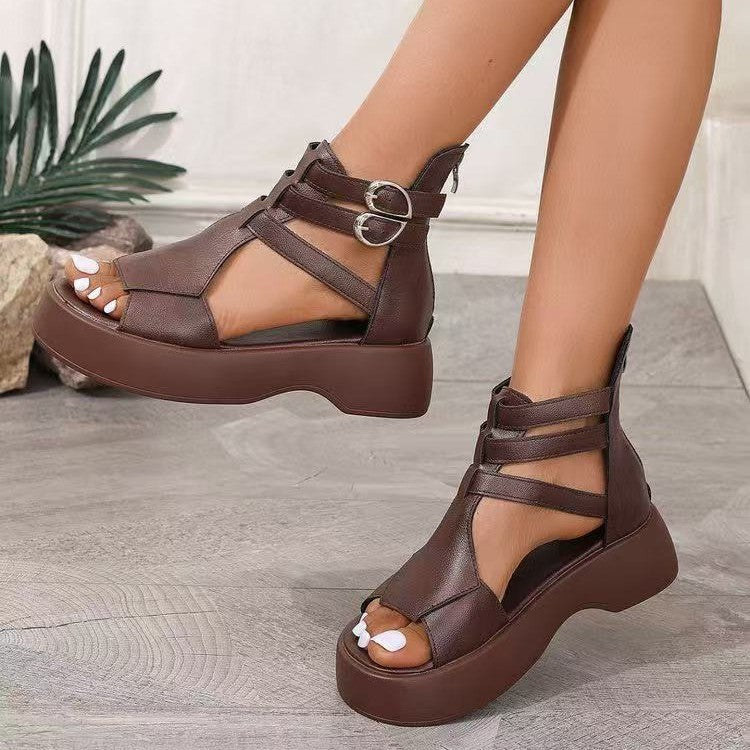 Liora | Women’s Orthopedic Gladiator Platform Sandals