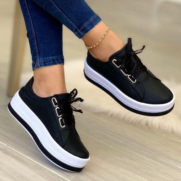 OrthoCare Flat Sneakers With Ribbon - Unique Style And Comfort