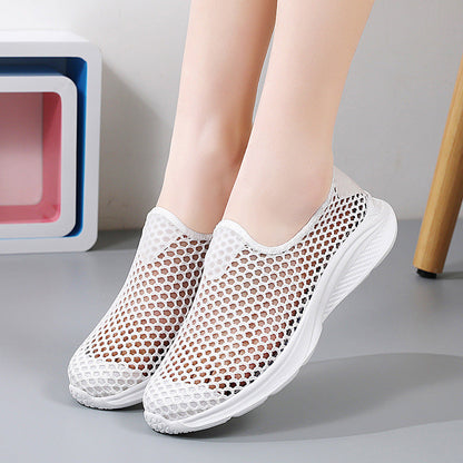 OrthoCare | Breathable Rhinestone Mesh Slip-On Sneakers