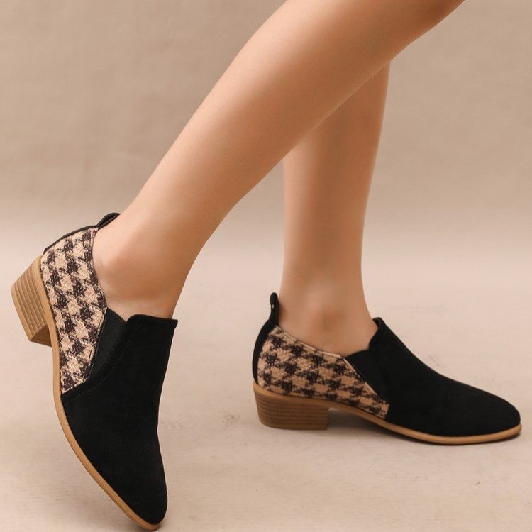 OrthoCare Retro Slip-On Shoes In Block Color