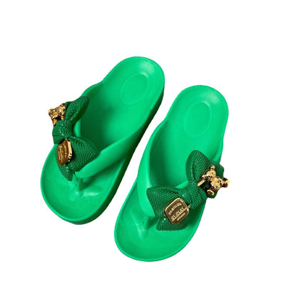 Illyria | Women’s Orthopedic Flower Accent Comfort Slides