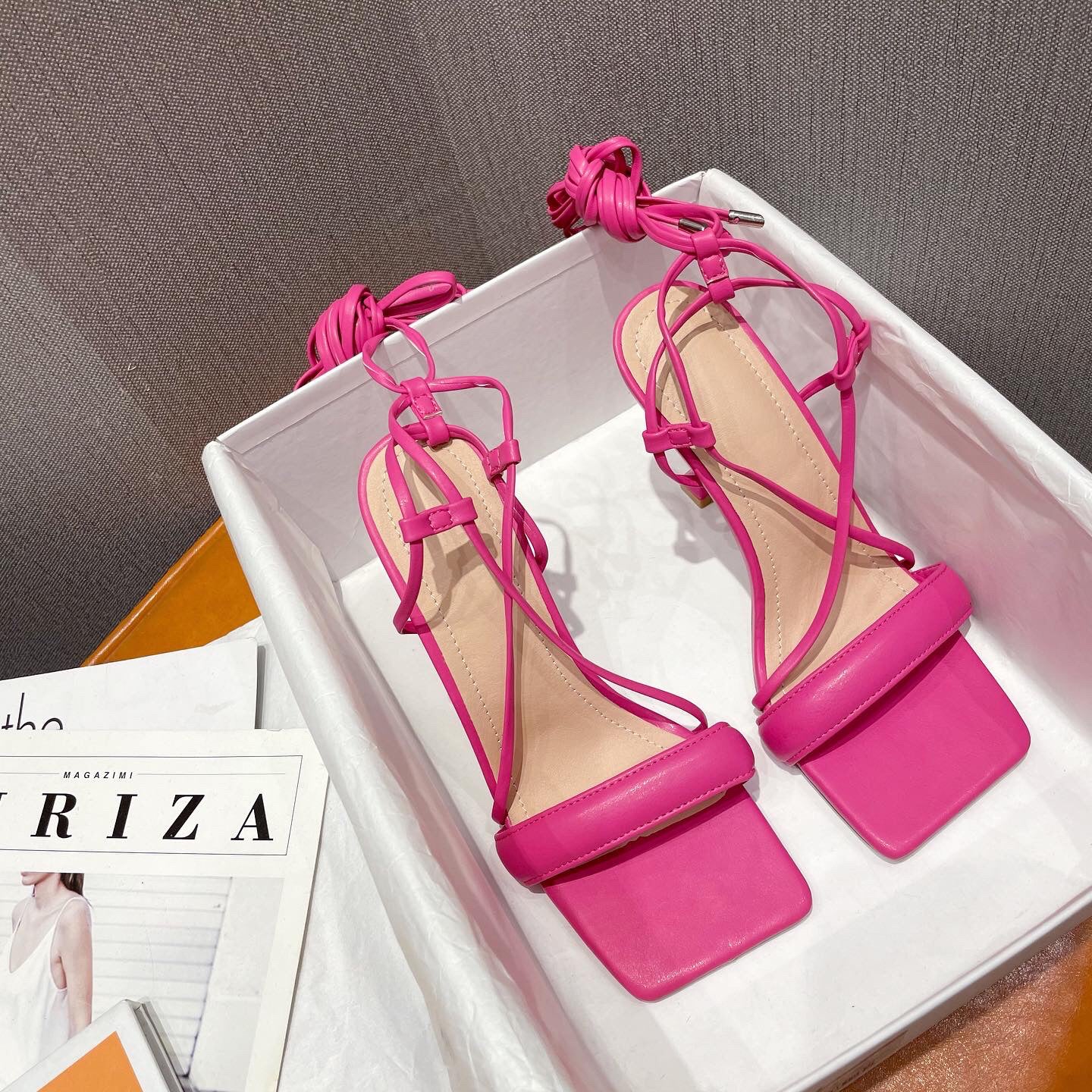 OrthoCare Cut-Out Stiletto Heels With Ankle Strap - Unique Elegance