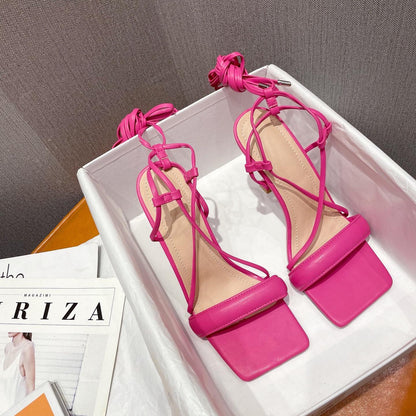 OrthoCare Cut-Out Stiletto Heels With Ankle Strap - Unique Elegance
