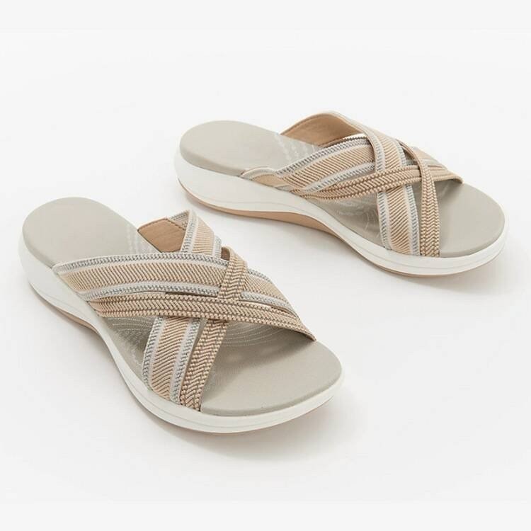OrthoCare Cross Strap Comfort Sandals – Lightweight Cushioned Everyday Slides