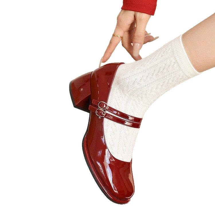 OrthoCare Mary Jane Heeled Shoes, French Style For Spring