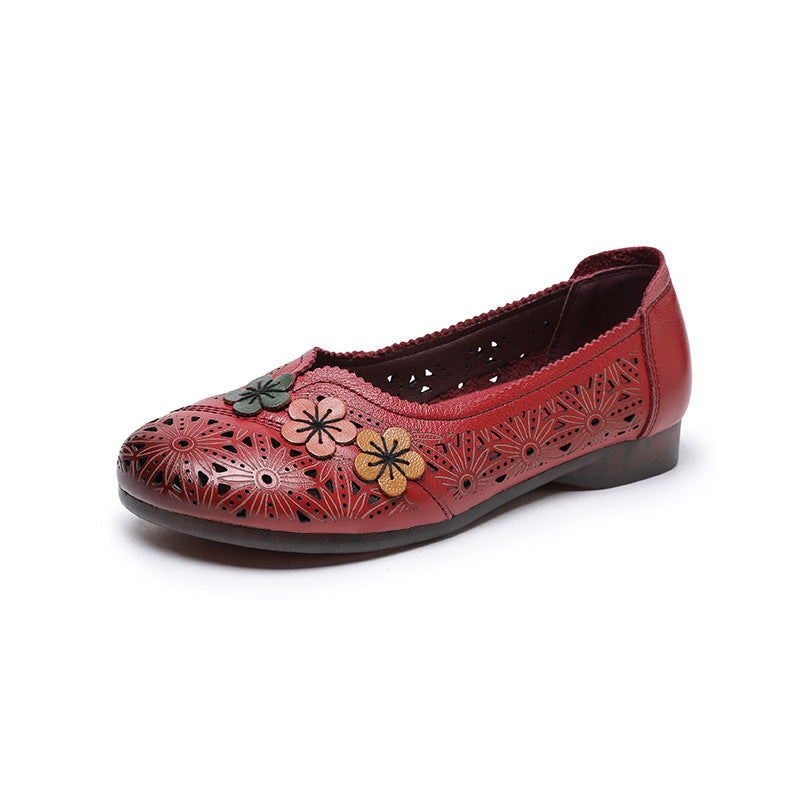 OrthoCare Floral Cutout Slip-On Comfort Flats