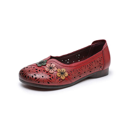 OrthoCare Floral Cutout Slip-On Comfort Flats