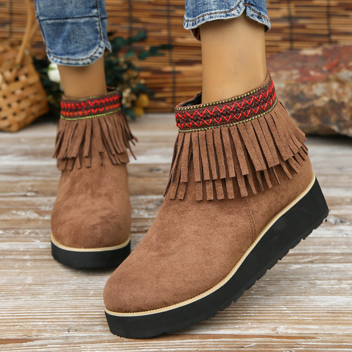 OrthoCare Wedge Bootie - Fringe Comfort Design
