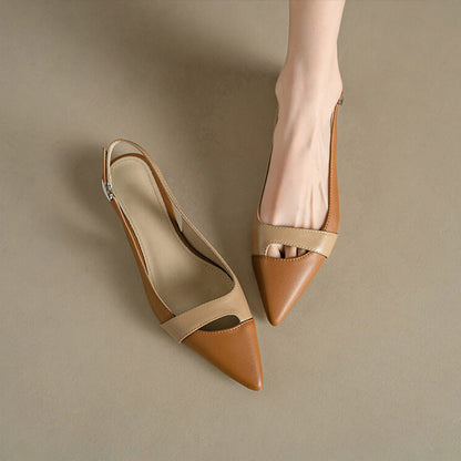 OrthoCare Pointed-Toe Slingback Flats