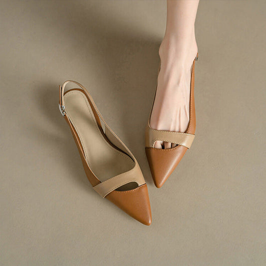 OrthoCare Pointed-Toe Slingback Flats