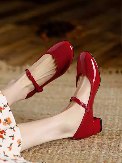 OrthoCare French Pumps - Soft Bottom Chunky Heel