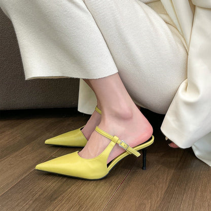 OrthoCare Pointed Toe High Heel Slippers - Comfort