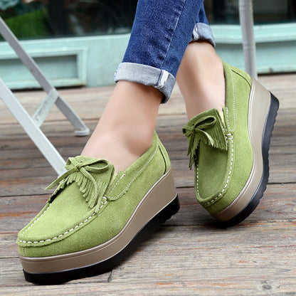 OrthoCare Shoes With Fringe Bow Design - Comfort And Elegance