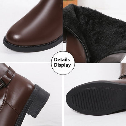 Isabel | Orthopedic Winter Chunky Heel Round Head Knight Over The Knee Boots