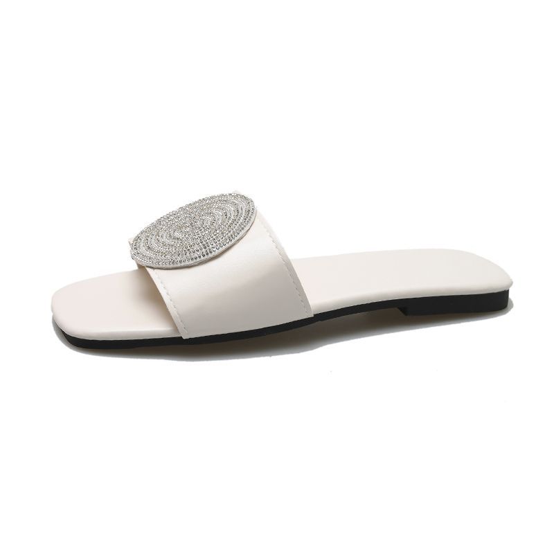 OrthoCare Rhinestone Medallion Comfort Slide Sandals