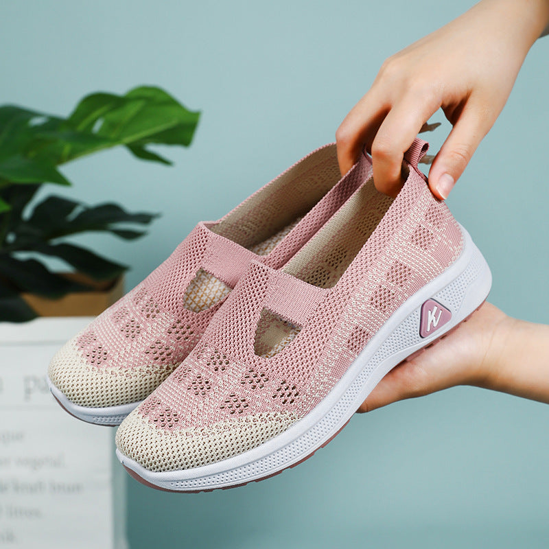 Orthopedic Slip-On Breathable Mesh Shoes – Lightweight Comfort Walking Sneakers