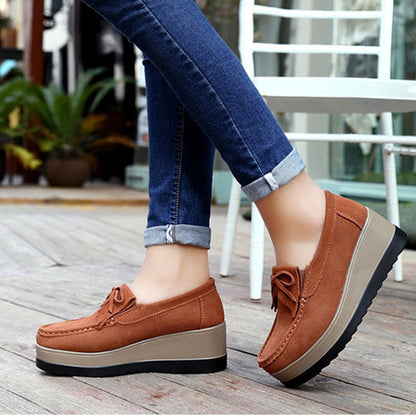 OrthoCare Shoes With Fringe Bow Design - Comfort And Elegance