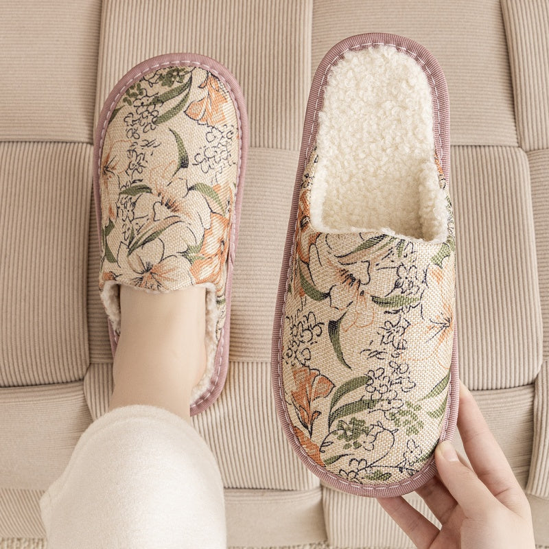 Kallista | Women’s Orthopedic Cozy Floral House Slippers