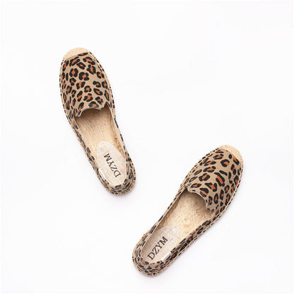 OrthoCare Animal Print Espadrille Slip-On Flats