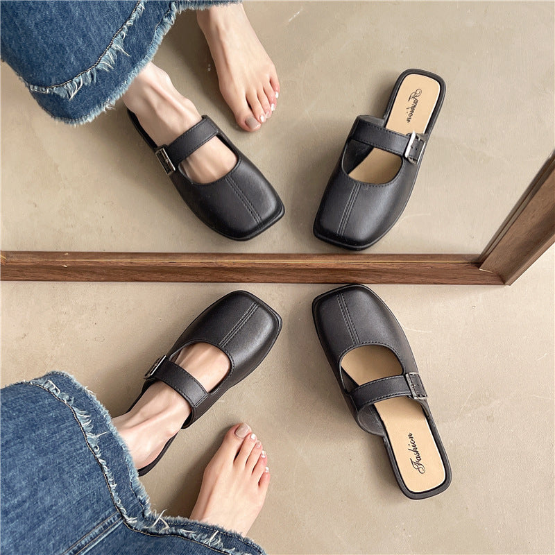 OrthoCare | Minimal Buckle Strap Slide Sandals
