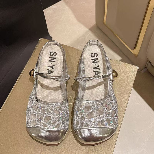 OrthoCare | Floral Lace Mary Jane Ballet Flats
