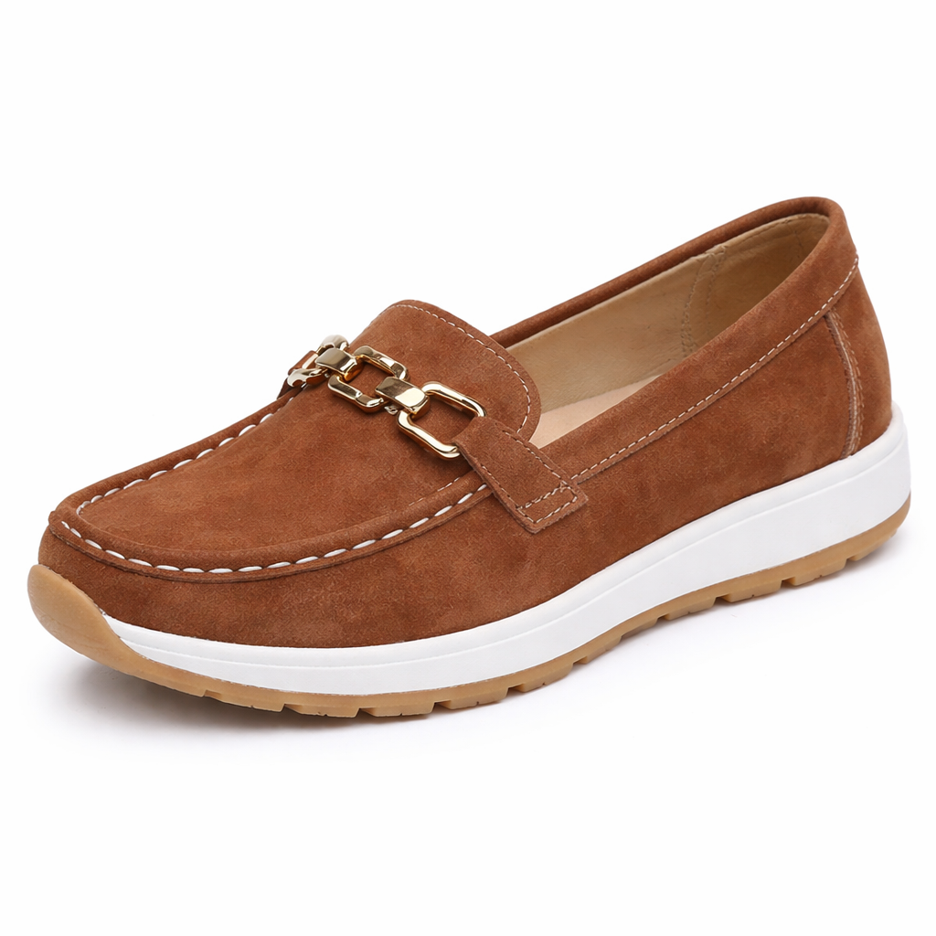 Orthopedic Chain Loafers – Cushioned Slip-On Comfort Walking Shoes