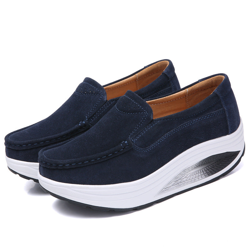 Orthopedic Platform Slip-On Loafers – Cushioned Lightweight Comfort Walking Shoes
