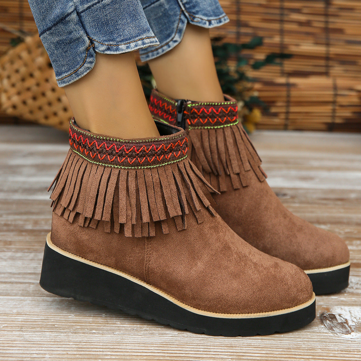 OrthoCare Wedge Bootie - Fringe Comfort Design