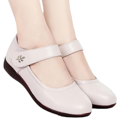 OrthoCare Peeptoe Leather Shoes - Soft Sole Strap