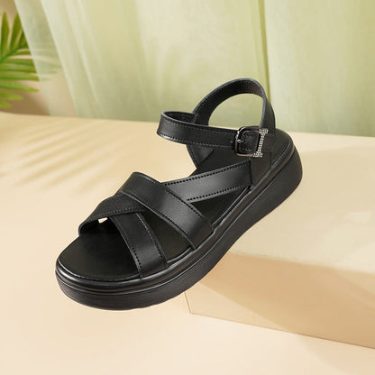 Orthopedic Adjustable Platform Sandals