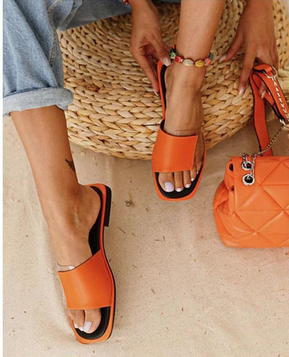 Arista | Women’s Orthopedic Square Toe Comfort Mule Sandals