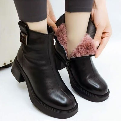 OrthoCare Mid Heel Boots - Elegant Support