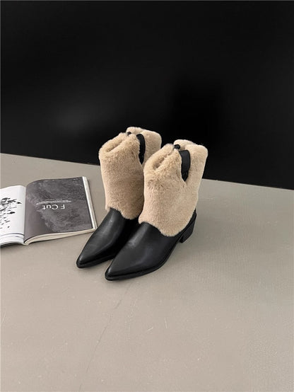 OrthoCare Velvet Thermal Booties - Pointed Toe