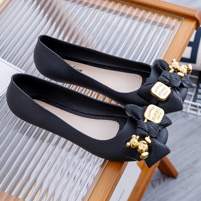 Umaya | Women’s Orthopedic Floral Embellished Ballet Flats