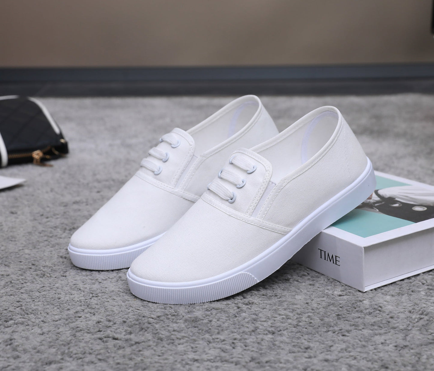 Orthopedic Canvas Slip-On Shoes – Lightweight Breathable Casual Sneakers