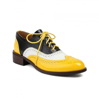 OrthoCare | Colorblock Lace-Up Oxford Shoes