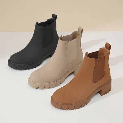 Sandy | Orthopedic Women's Thick Bottom Suede Dr Martens Boots