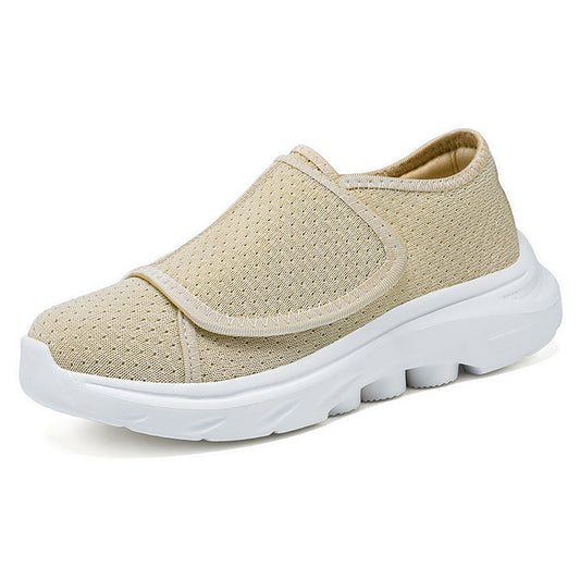 Orthopedic Velcro Slip-On Shoes – Breathable Lightweight Comfort Walking Sneakers