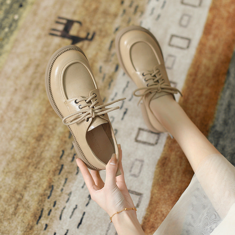 OrthoCare Leather Lace-Up Shoes, British Style